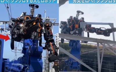 Enorme robot humanoide es el encargado del mantenimiento de trenes en Japón